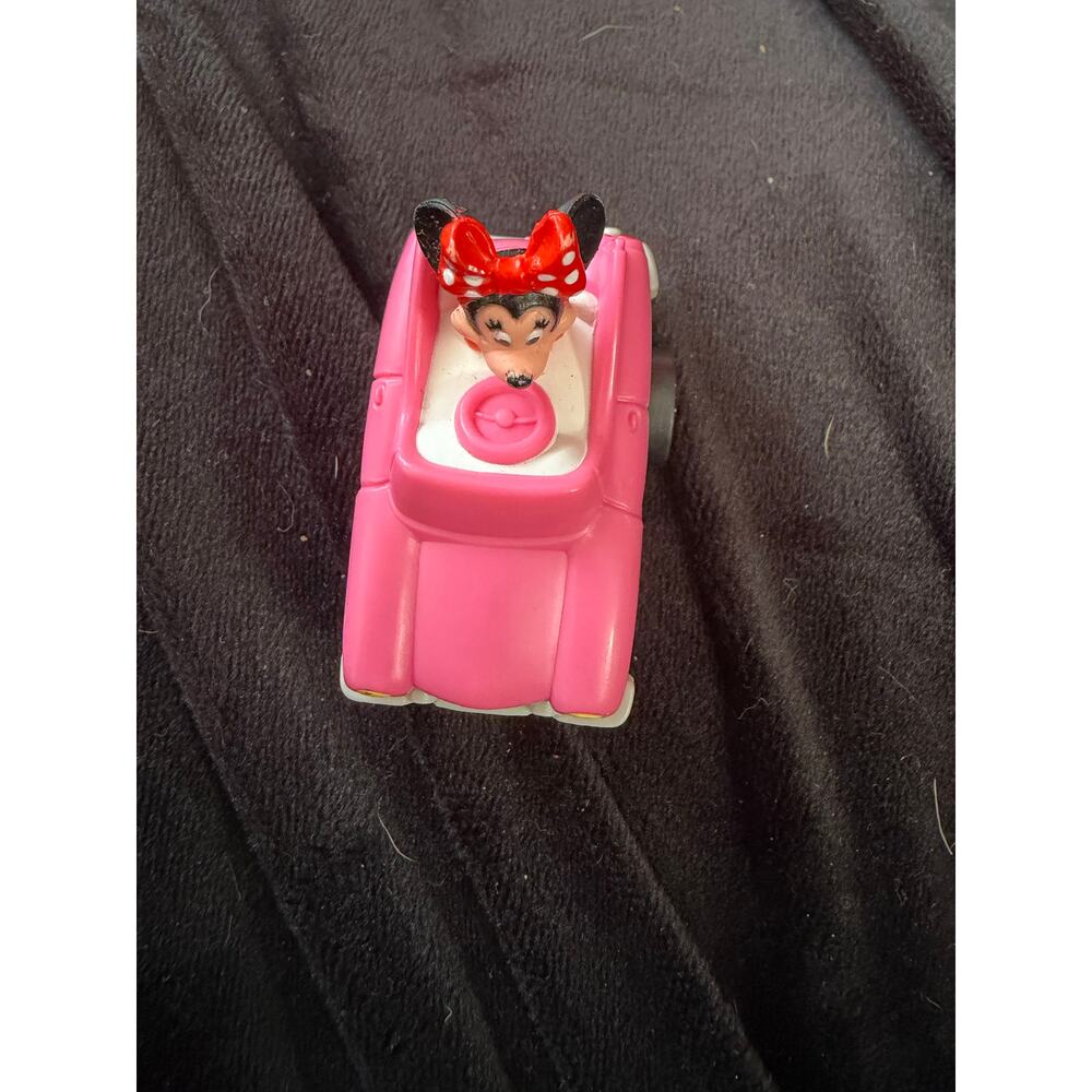 Minnie Mouse Pull-Back Pink Car Vintage Disney